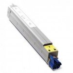 Amarillo regenerado para Oki C 910 Serie A3 -15K 44036021