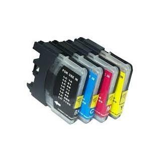 28ML Brother compatibl LC61 Bk LC980 BK LC1100 Alta Capacida